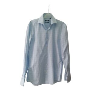 Boss Men's Blue Checkered Shirt